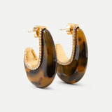 Veronica Beard - Resin J-Hoop Earring