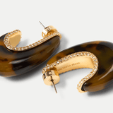 Veronica Beard - Resin J-Hoop Earring