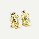 Veronica Beard - Gold Floral Earring