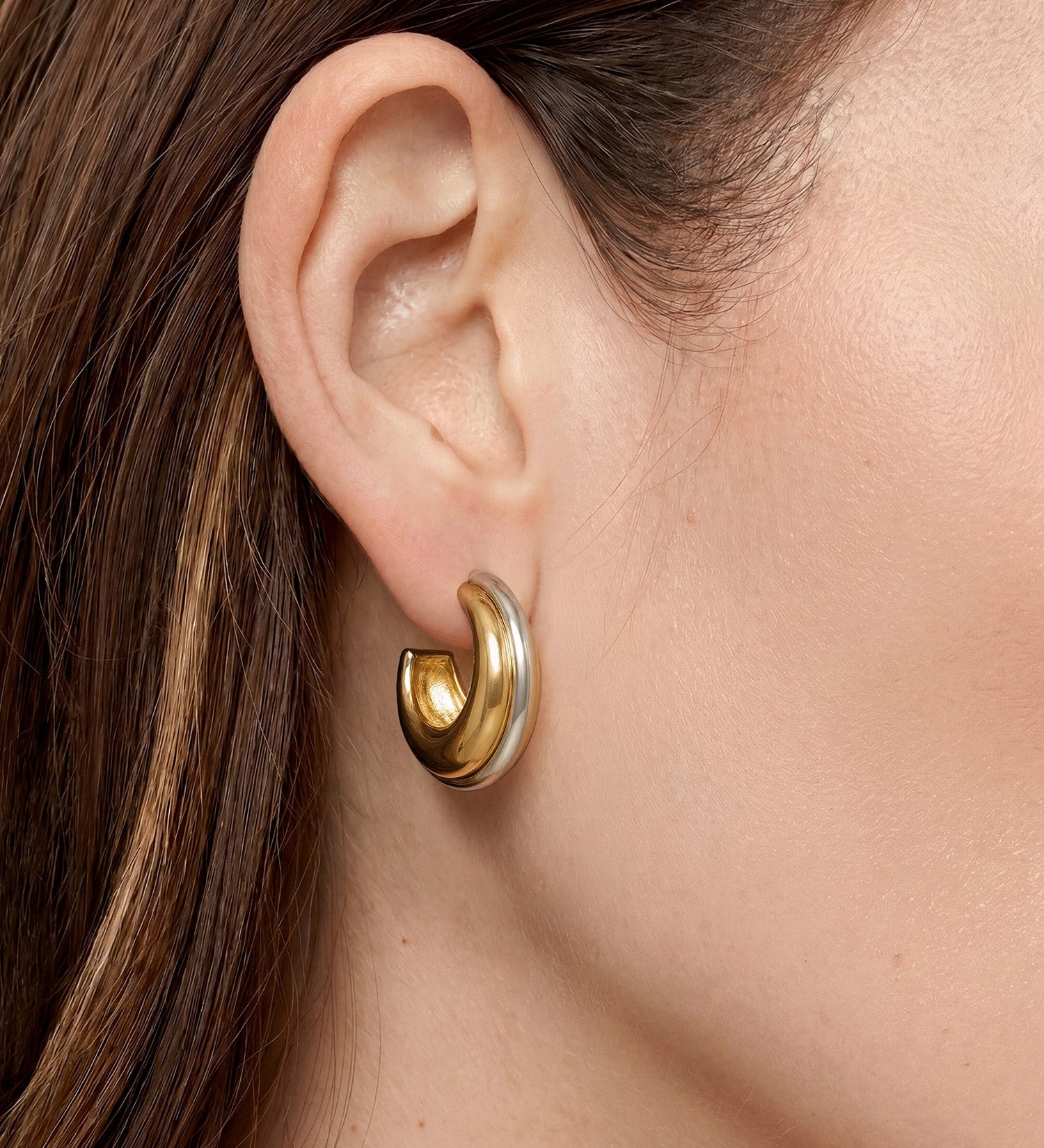 Veronica Beard - Two - Tone Hoop Earring