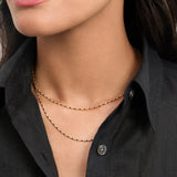 Veronica Beard - Long Enamel Bead Chain Necklace