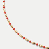 Veronica Beard - Long Enamel Bead Chain Necklace