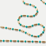 Veronica Beard - Long Enamel Bead Chain Necklace