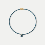 Veronica Beard - Teal Cord Pendant Necklace