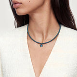 Veronica Beard - Teal Cord Pendant Necklace