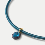 Veronica Beard - Teal Cord Pendant Necklace
