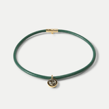 Veronica Beard - Green Leather Pendant Necklace