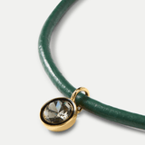 Veronica Beard - Green Leather Pendant Necklace