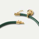 Veronica Beard - Green Leather Pendant Necklace