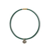 Veronica Beard - Green Leather Pendant Necklace