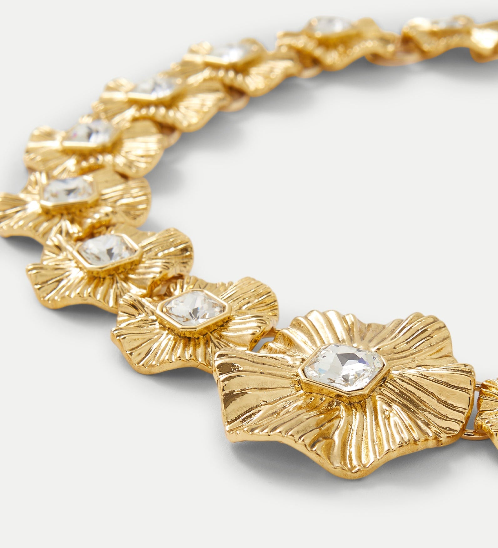 Veronica Beard - Gold Floral Statement Necklace