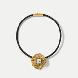 Veronica Beard - Floral Pendant Cord Necklace