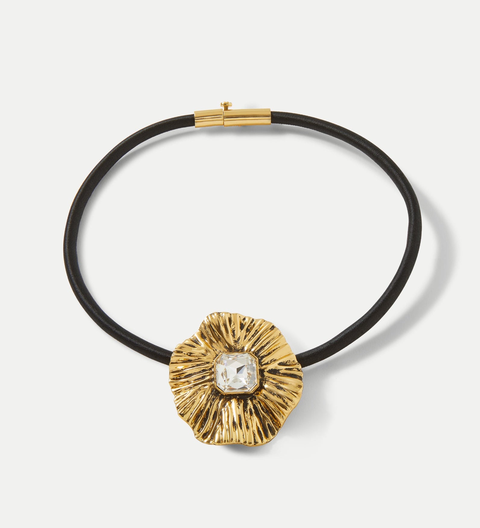 Veronica Beard - Floral Pendant Cord Necklace