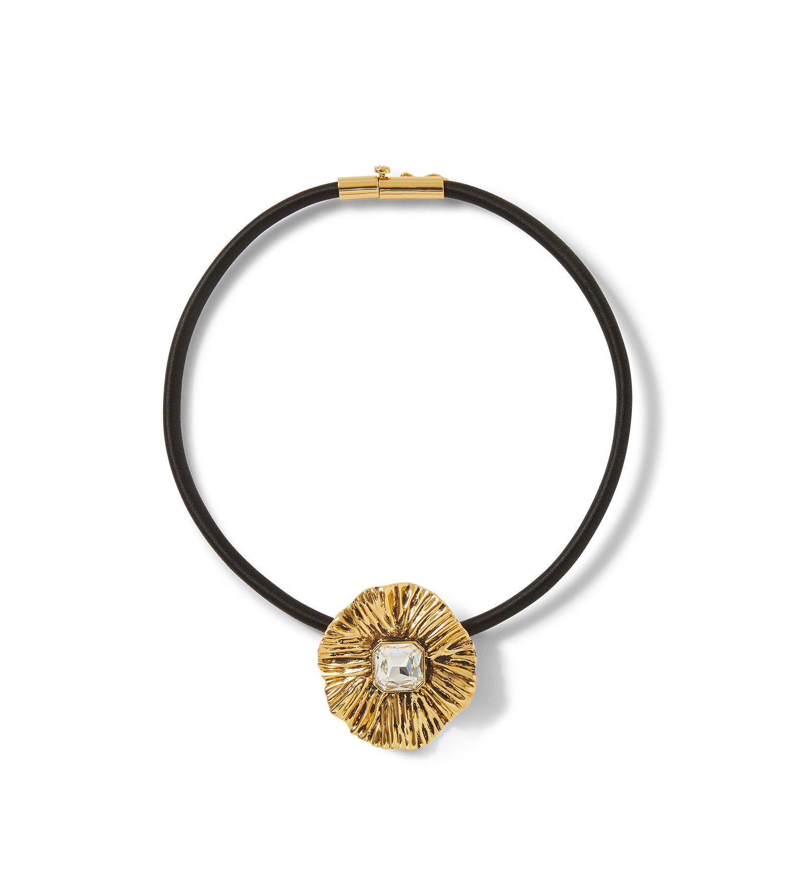Veronica Beard - Floral Pendant Cord Necklace
