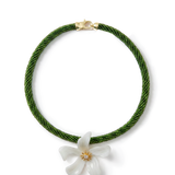 Veronica Beard - Flower Pendant Beaded Necklace