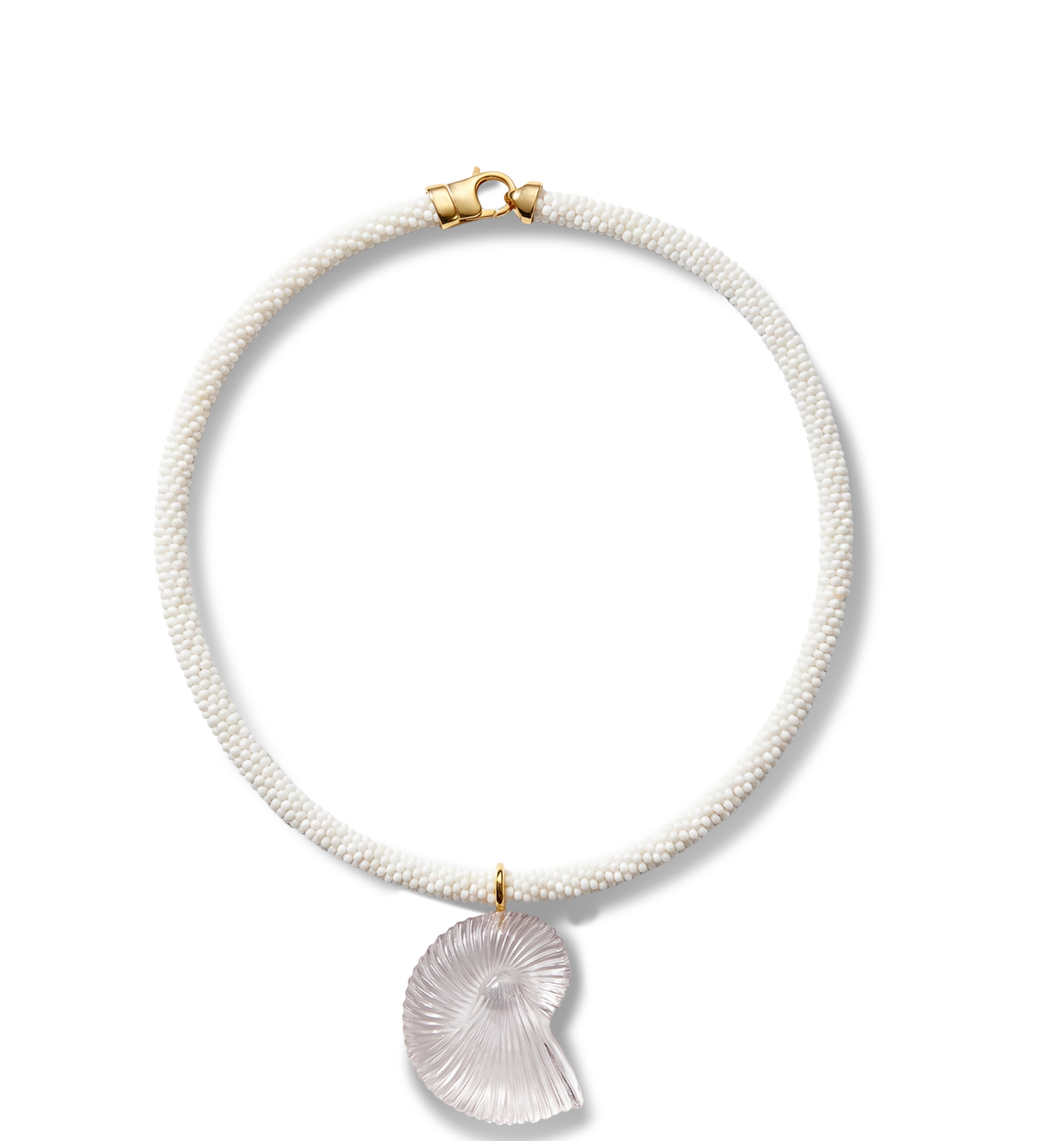 Veronica Beard - Nautilus Shell Beaded Necklace