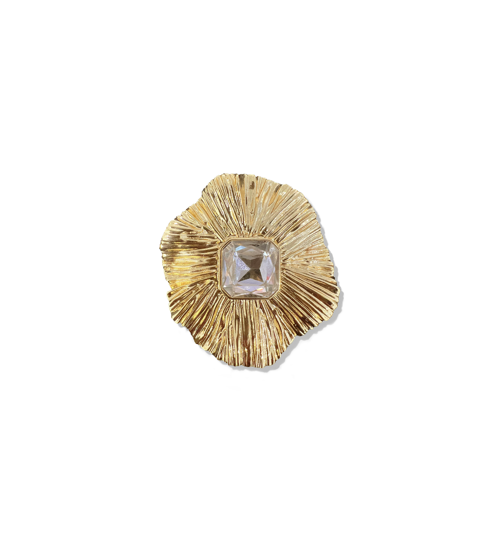 Veronica Beard - Gold Floral Brooch