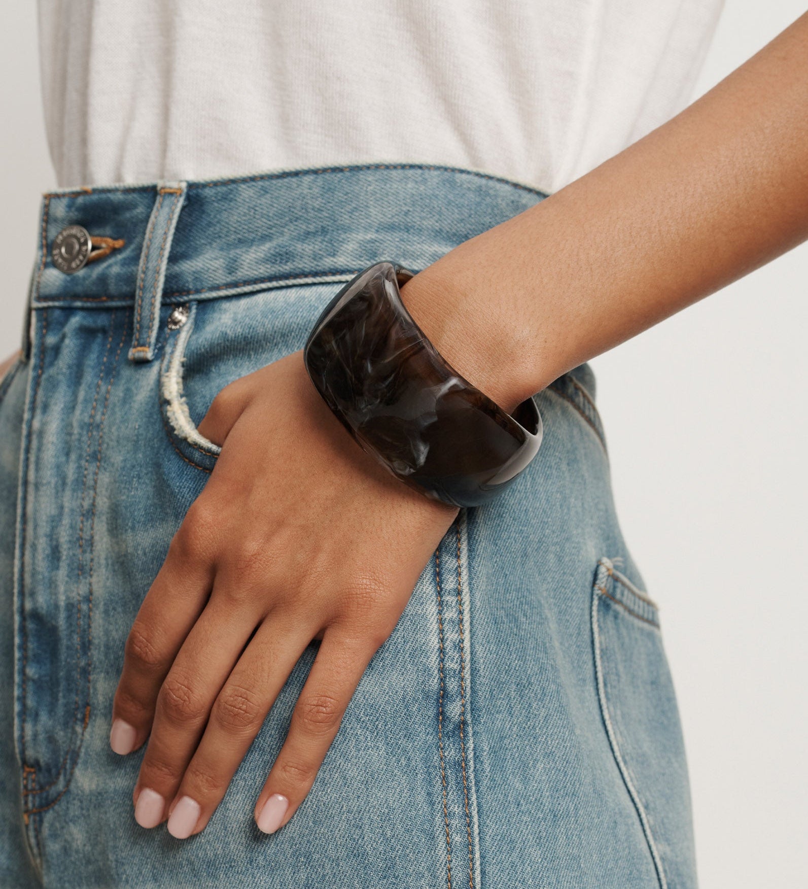 Veronica Beard - Marbled Resin Bangle