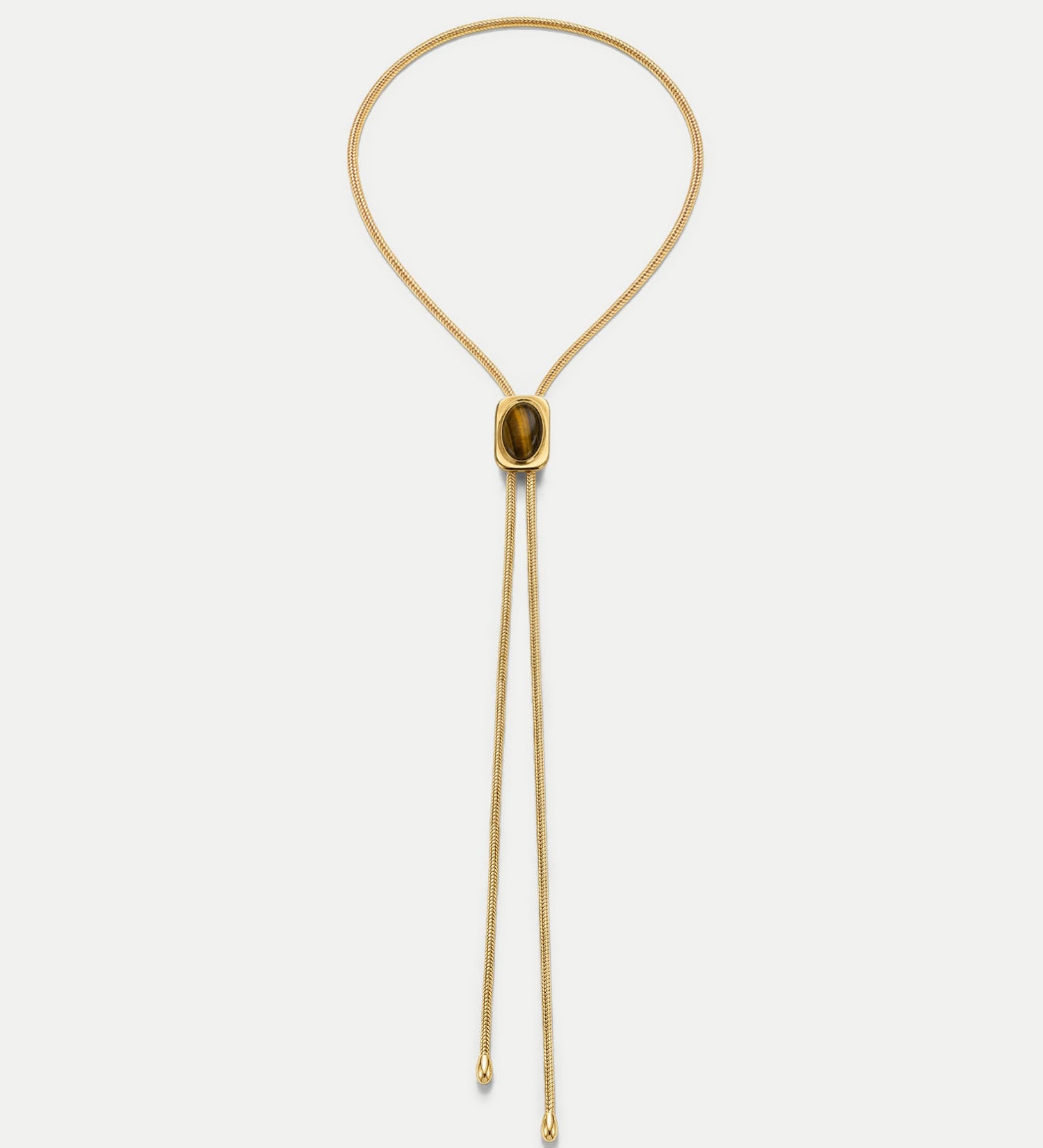 Veronica Beard - Tiger’s Eye Cabochon Bolo