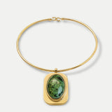 Veronica Beard - Turquoise Cabochon Collar Necklace