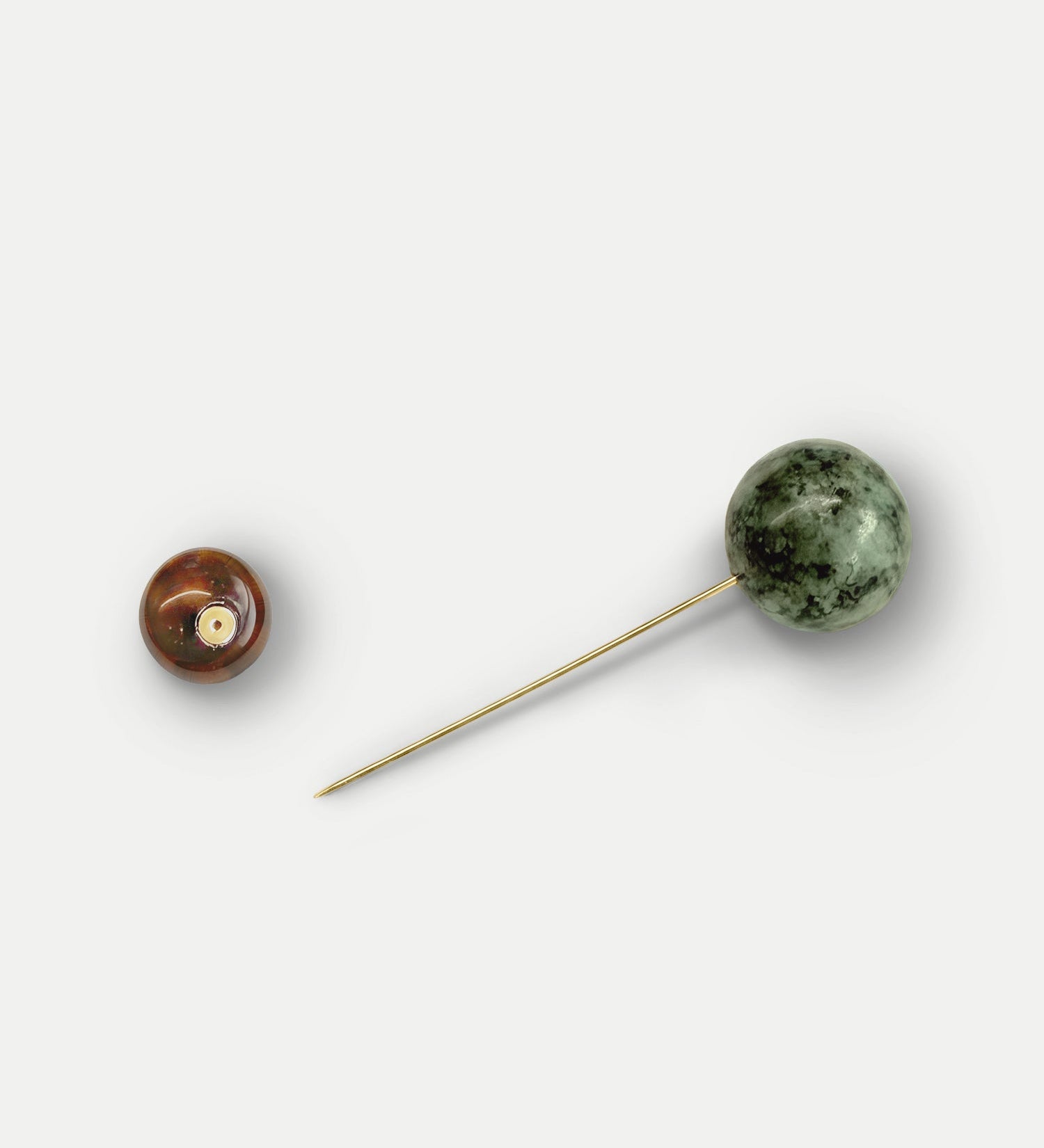 Veronica Beard - Turquoise and Tiger’s Eye Pin Brooch