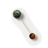 Veronica Beard - Turquoise and Tiger’s Eye Pin Brooch