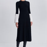 Simkhai - Maelle Taffeta Knit Midi Dress