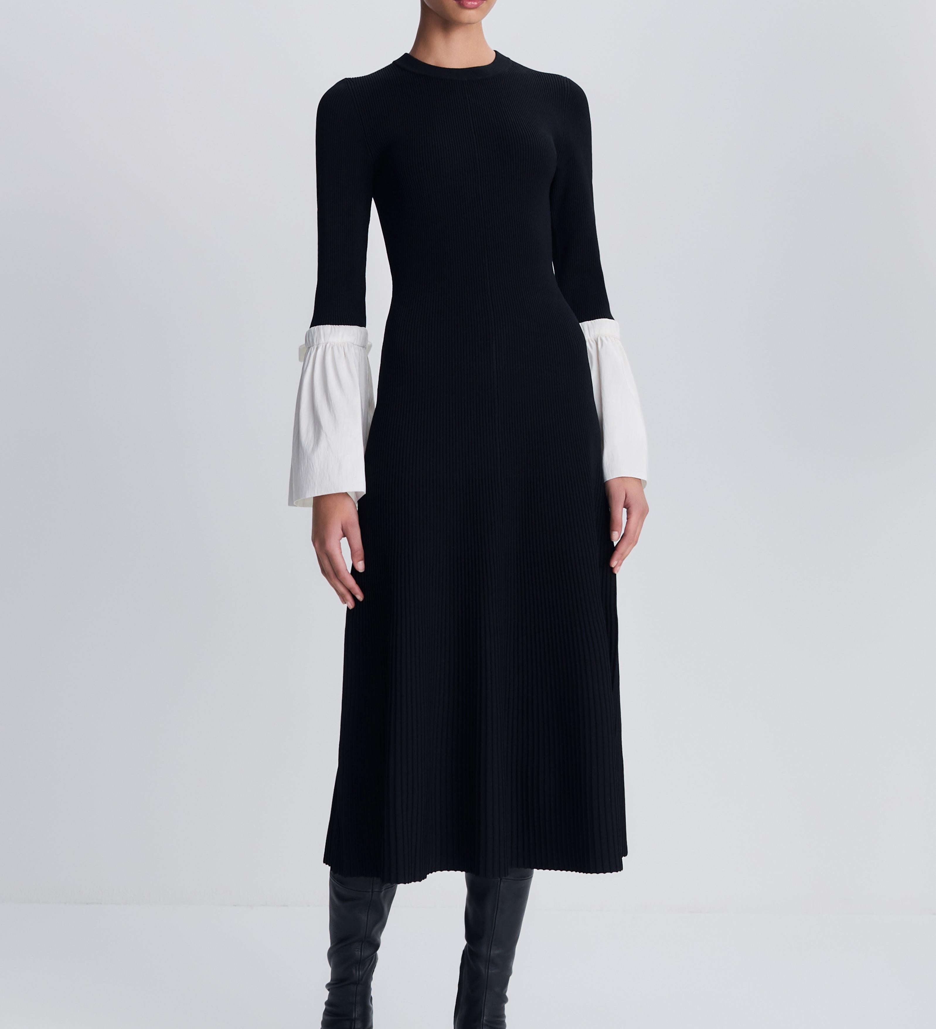 Simkhai - Maelle Taffeta Knit Midi Dress