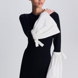 Simkhai - Maelle Taffeta Knit Midi Dress