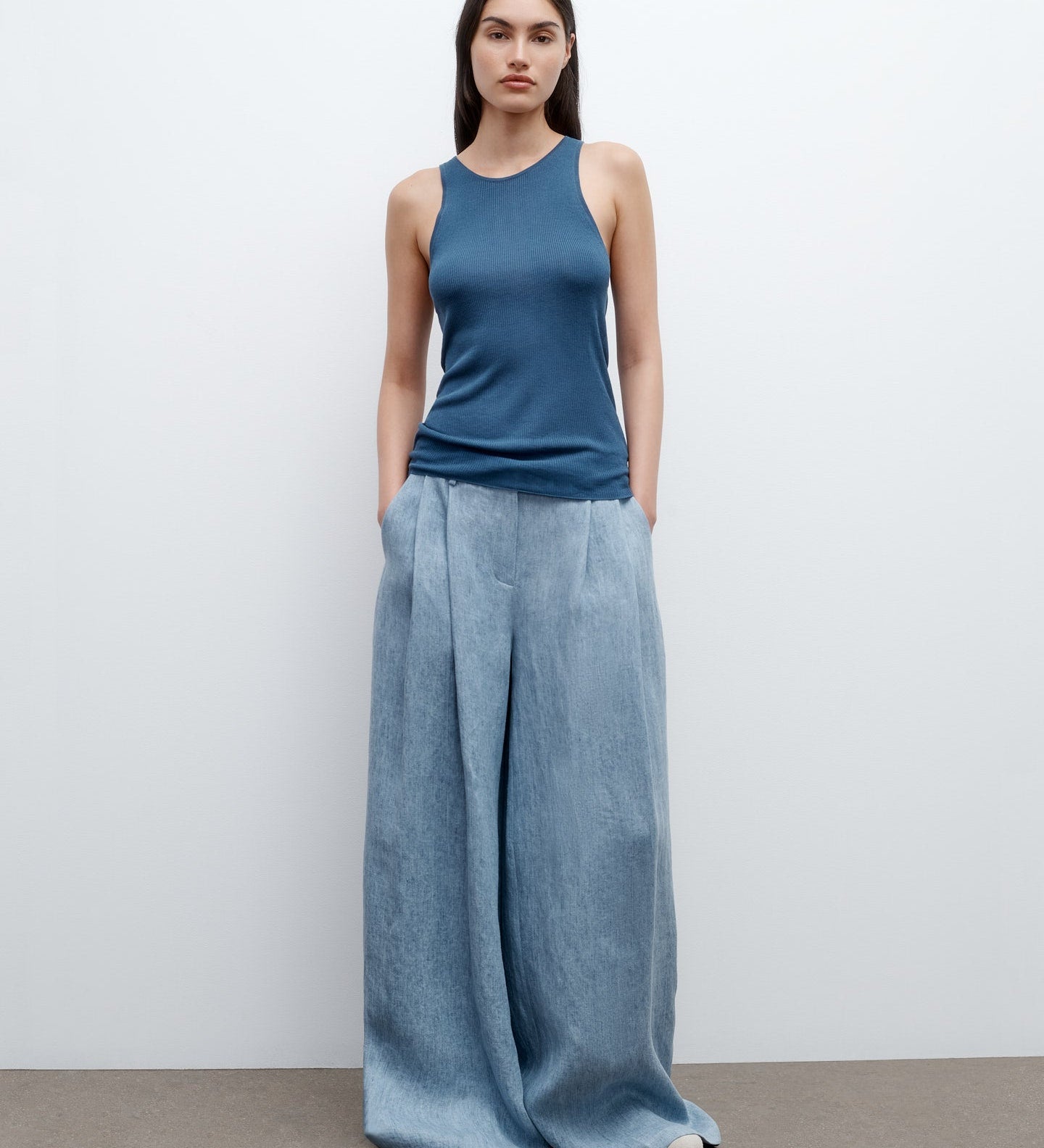 TWP - Harbor Tank in Viscose Silk
