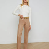 L'AGENCE - Clayton Coated Wide-Leg Jean