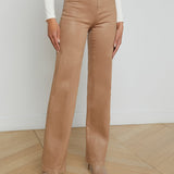 L'AGENCE - Clayton Coated Wide-Leg Jean