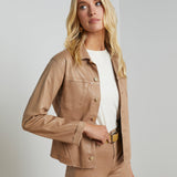 L'AGENCE - Janelle Coated Denim Jacket