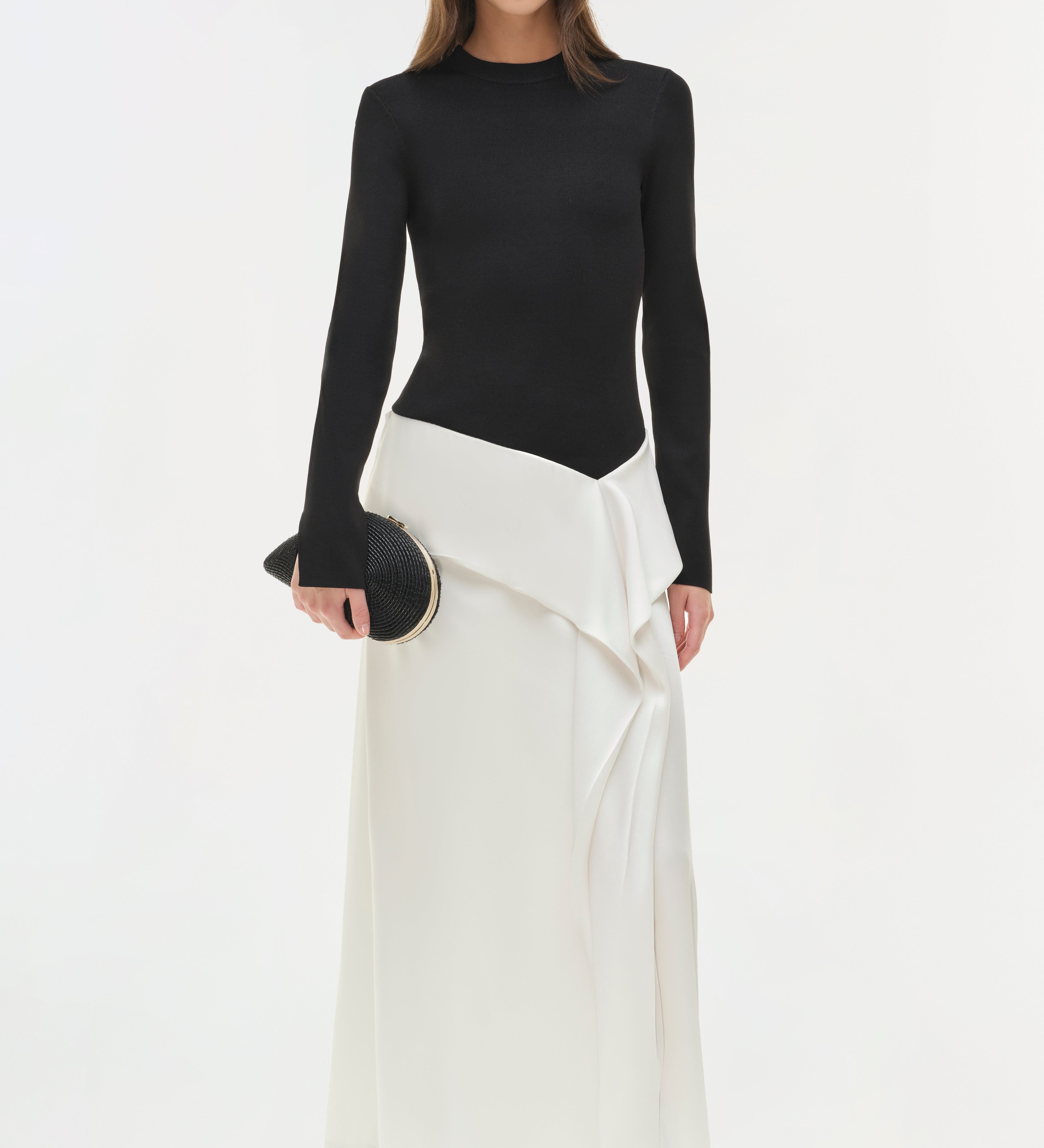 Simkhai - Ornella Knit Satin Midi Dress