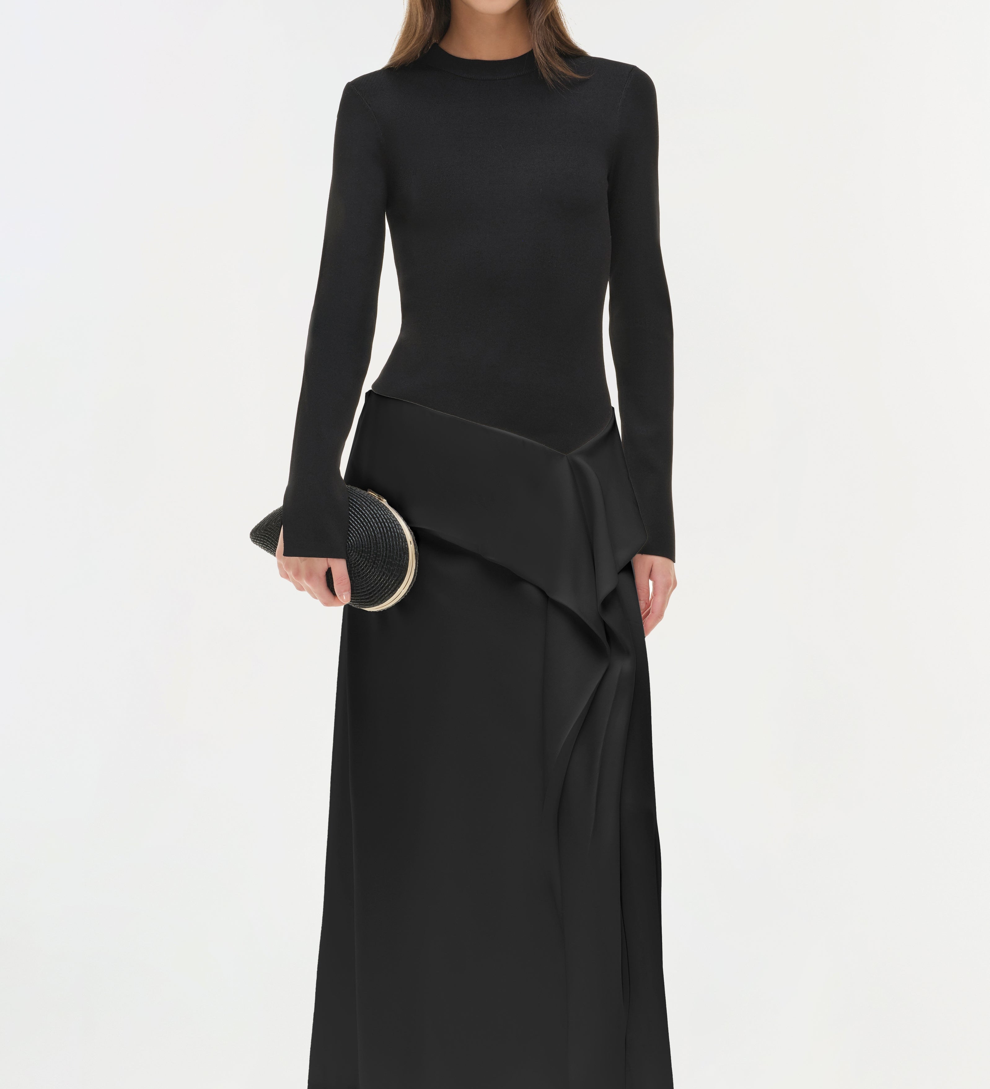 Simkhai - Ornella Knit Satin Midi Dress