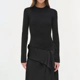 Simkhai - Ornella Knit Satin Midi Dress