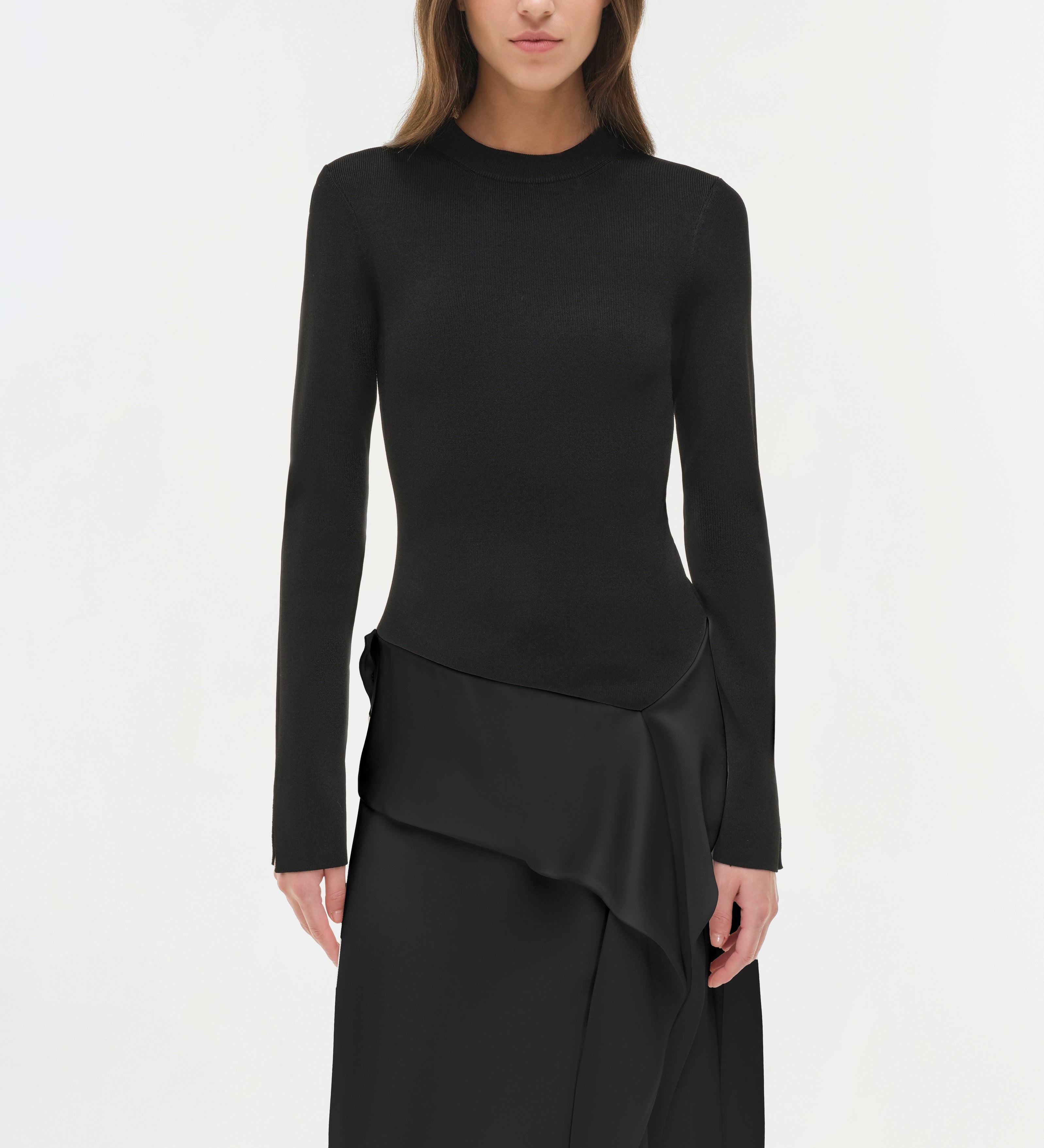 Simkhai - Ornella Knit Satin Midi Dress