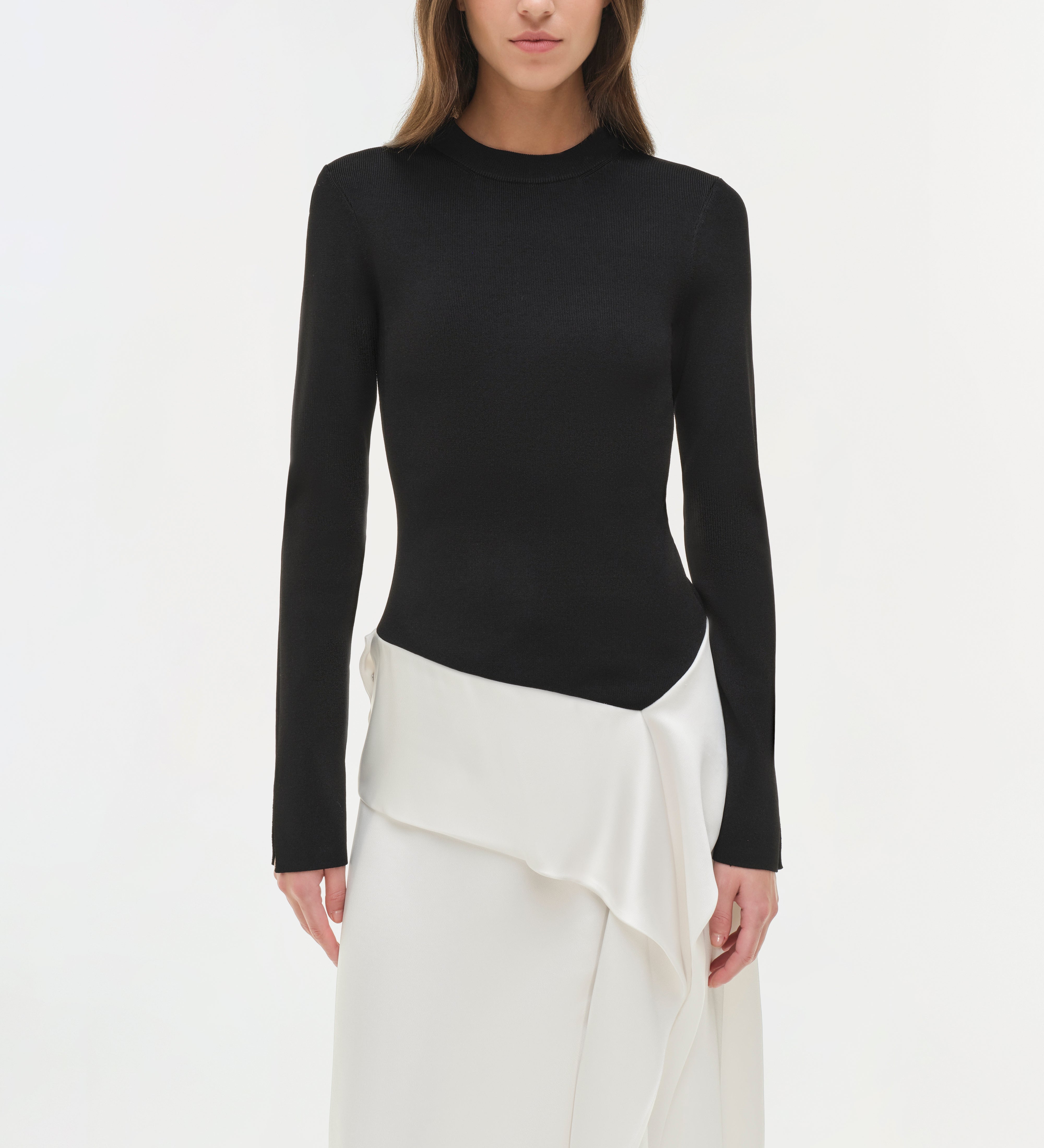 Simkhai - Ornella Knit Satin Midi Dress