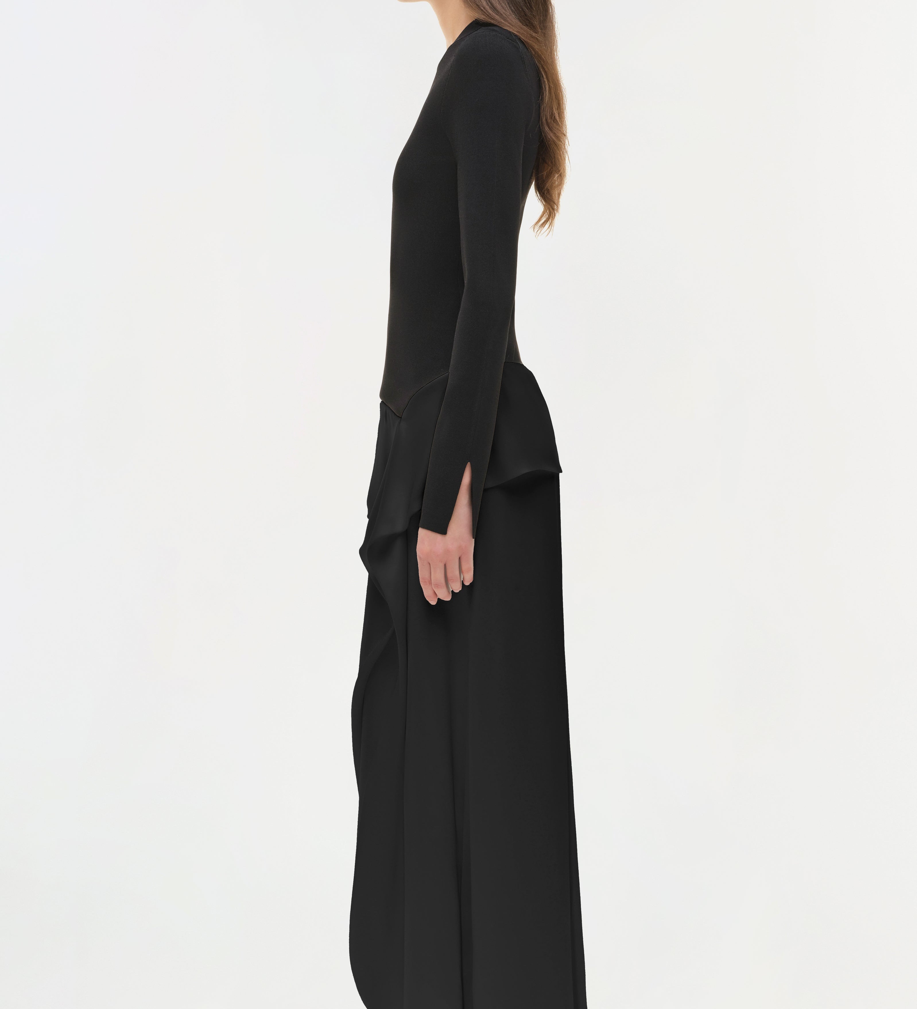 Simkhai - Ornella Knit Satin Midi Dress