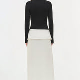 Simkhai - Ornella Knit Satin Midi Dress