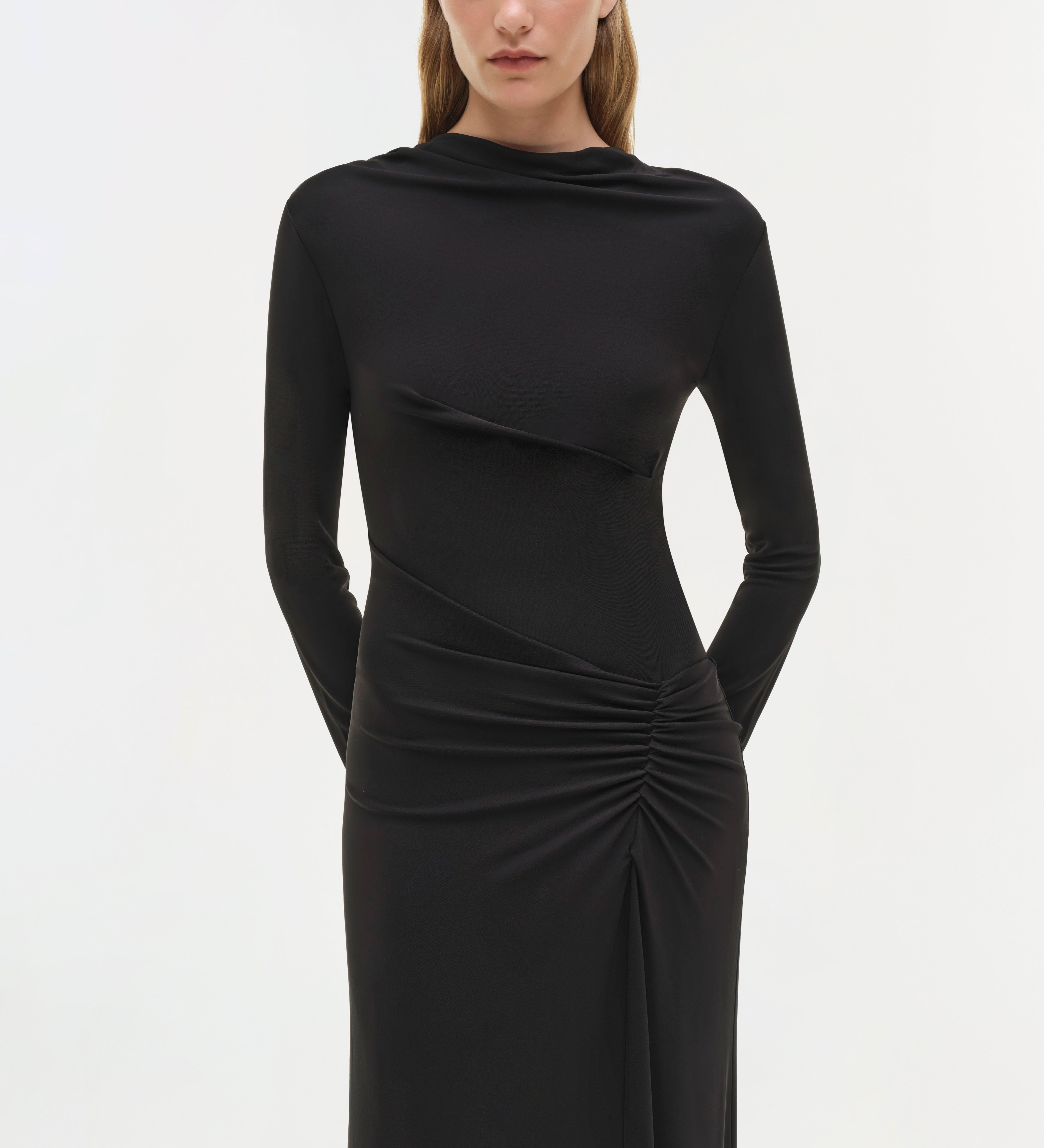 Simkhai - Ferrera Draped Jersey Midi Dress