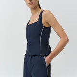Simkhai - Aya Cotton Faille Bustier Top