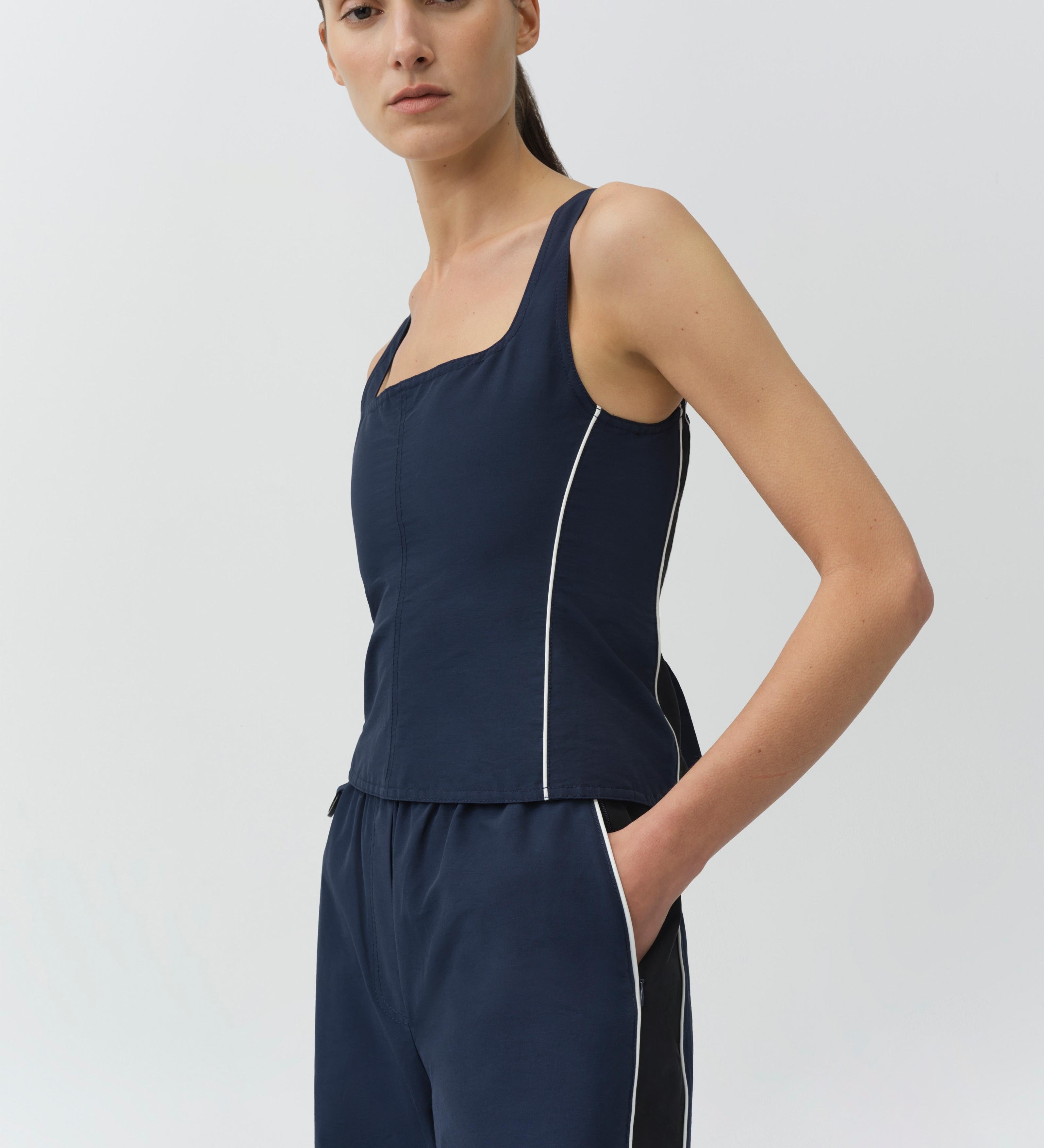 Simkhai - Aya Cotton Faille Bustier Top
