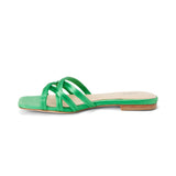 L'AGENCE - Abelle Satin Flat Sandal