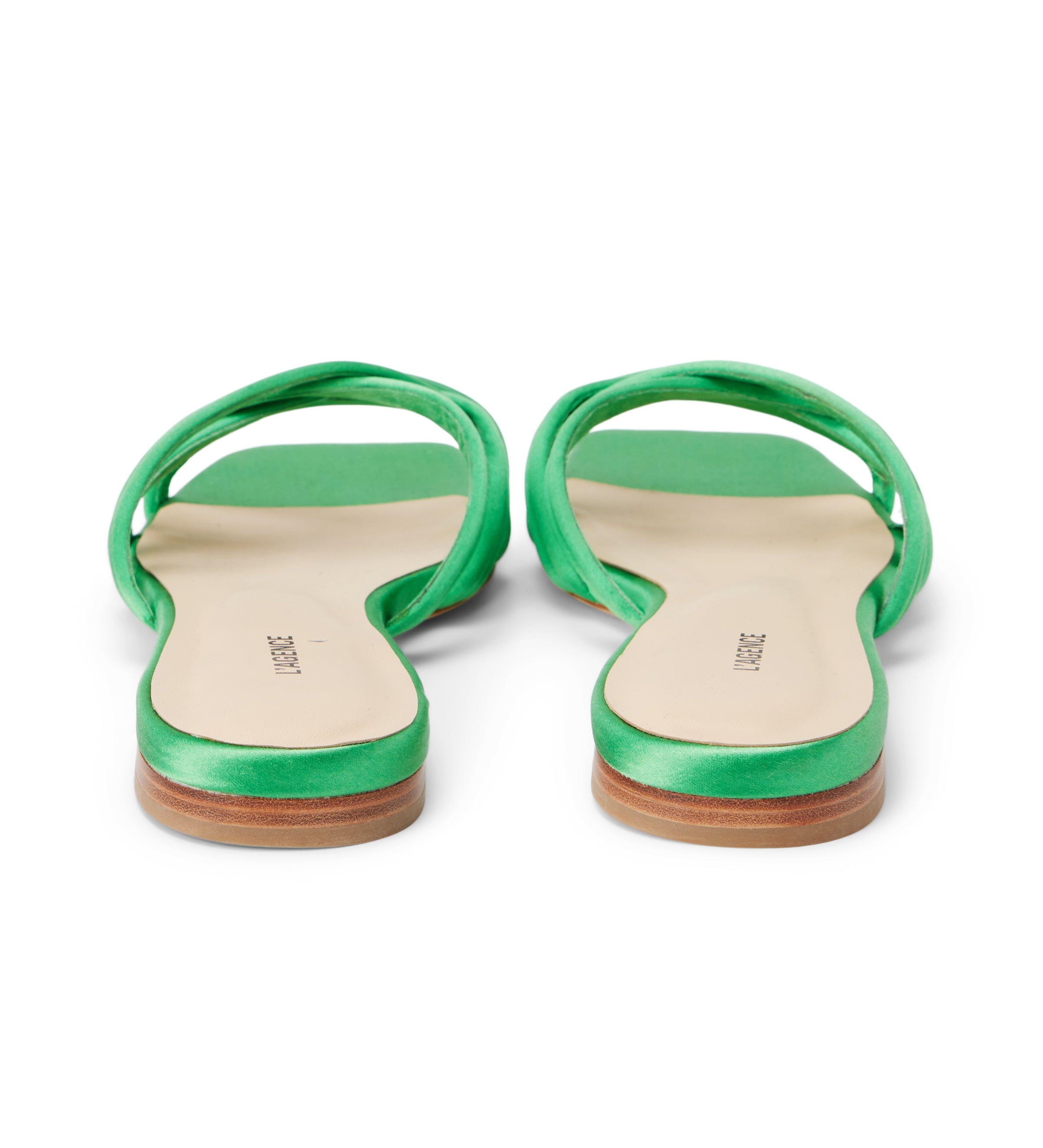 L'AGENCE - Abelle Satin Flat Sandal