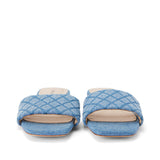 L'AGENCE - Aloise Denim Slide Sandal
