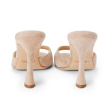 L'AGENCE - Avery Suede Peep-Toe Mule
