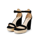 L'AGENCE - Avia Suede Platform Sandal