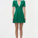 Simkhai - Page Knit Polo Mini Dress
