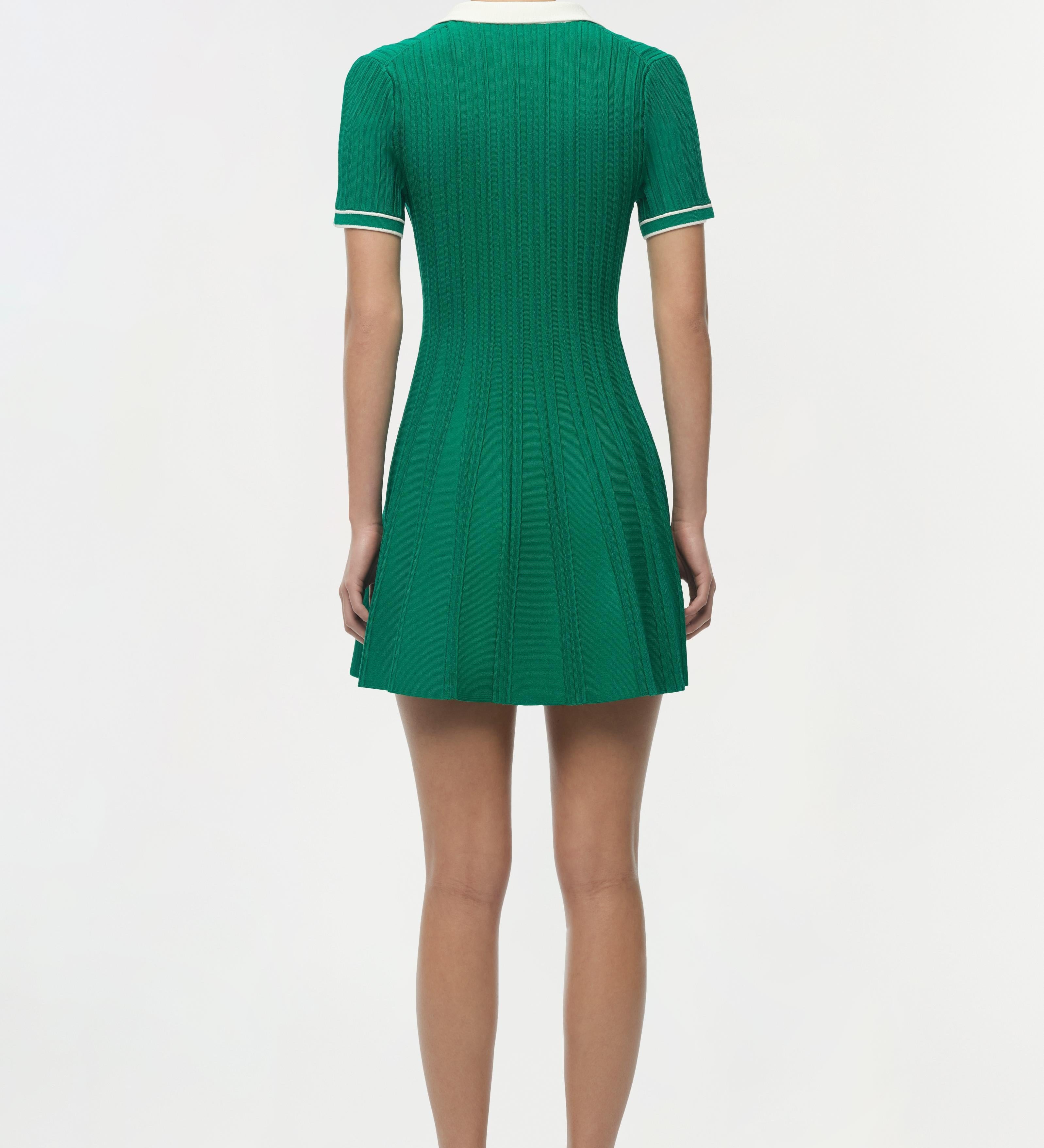 Simkhai - Page Knit Polo Mini Dress